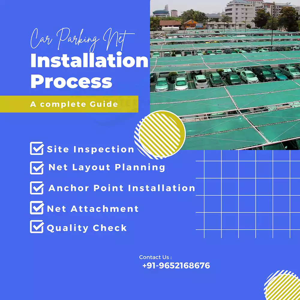 Installation Process of Car Parking Safety Nets