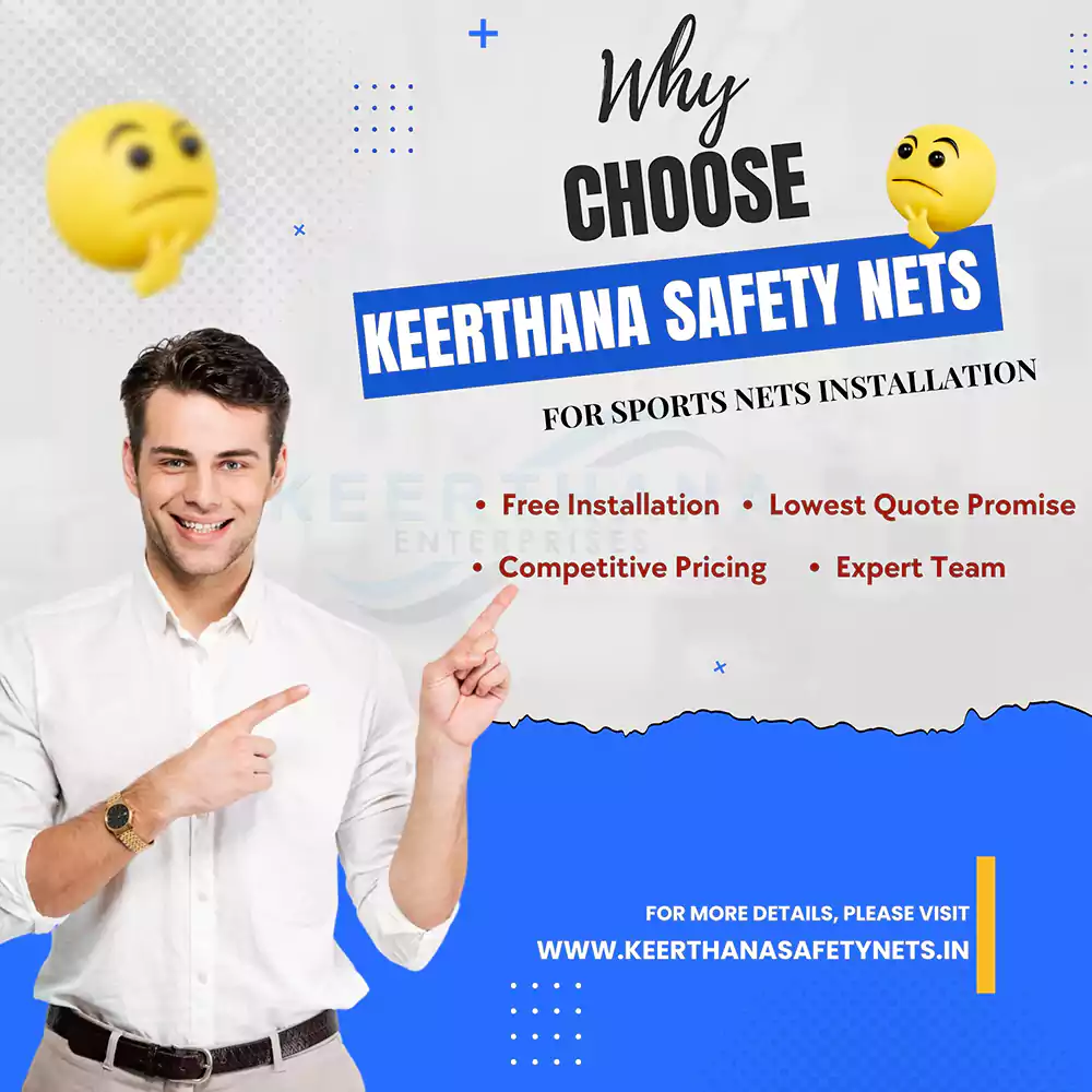 Why to Choose Keerthana Safety Nets for Installation of Football and Volley Ball Nets